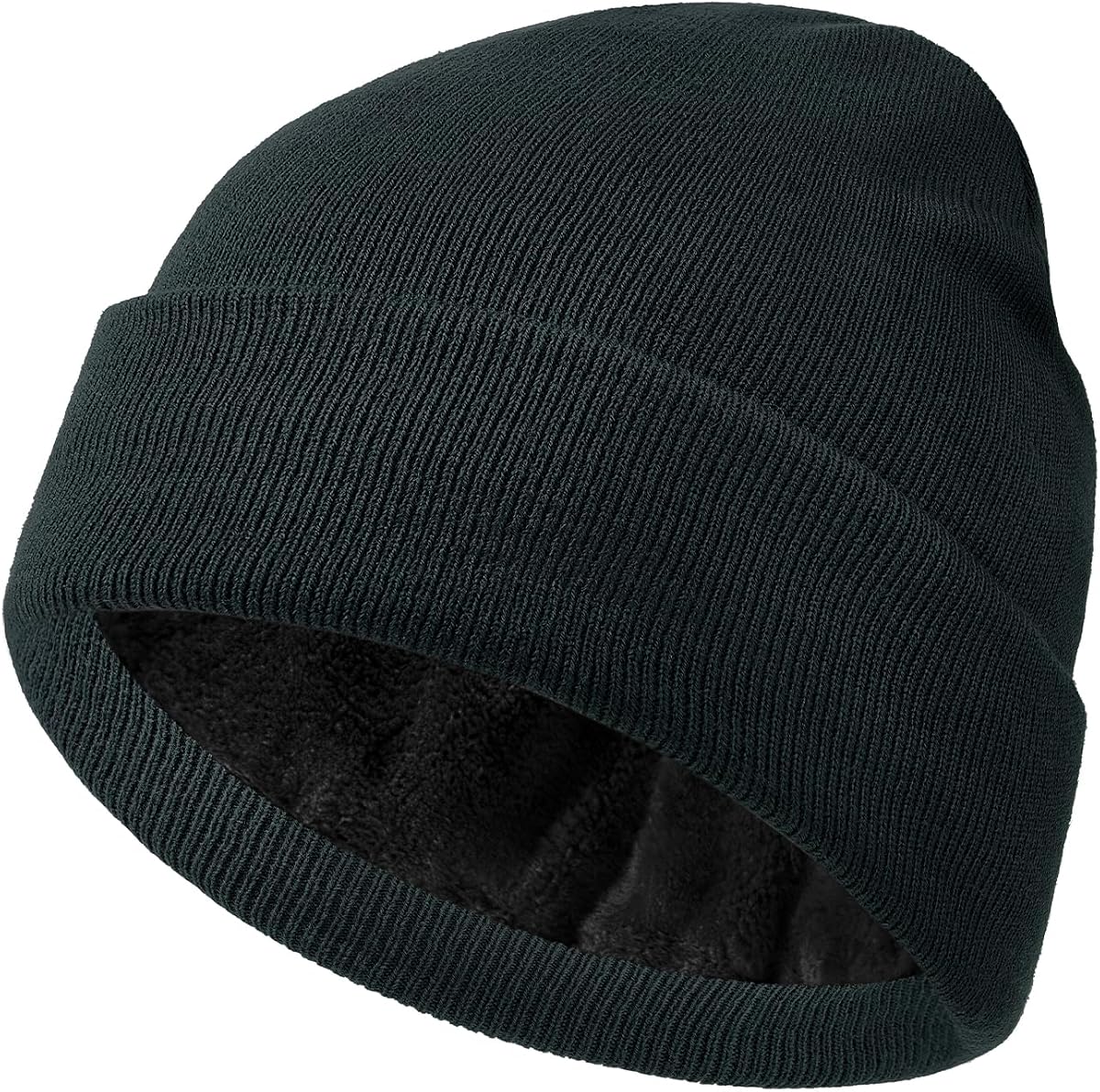 Gorro con forro polar para hombres y mujeres, gorros cálidos de invierno, gorro térmico para correr, gorro de punto suave y grueso para clima frío