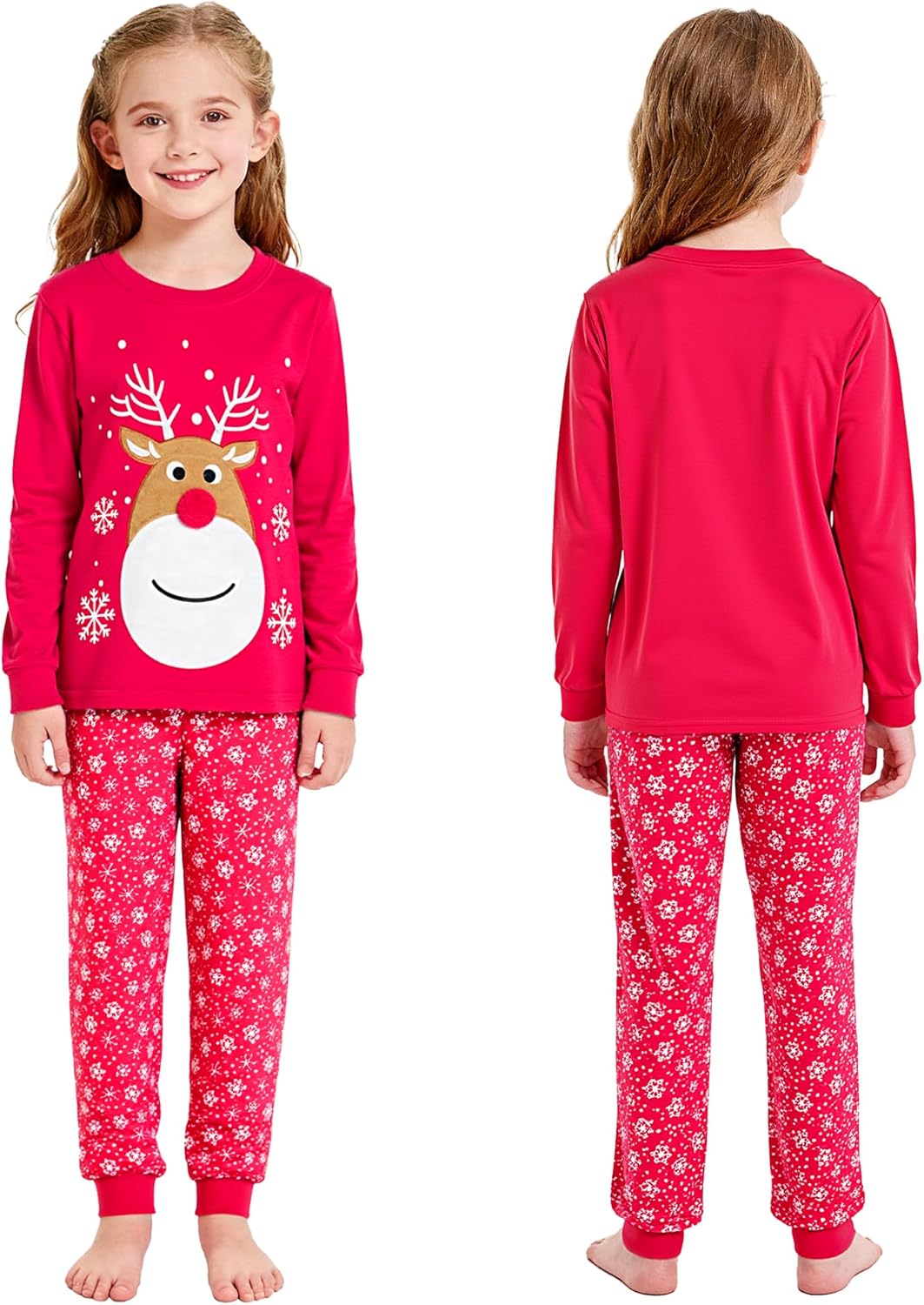 HYCLES Christmas Pajamas Set for Kids Boys Girls Holiday Sleepwear Santa Cotton Pajamas Sets for 2-12T Toddler Kids Pjs - Image 7