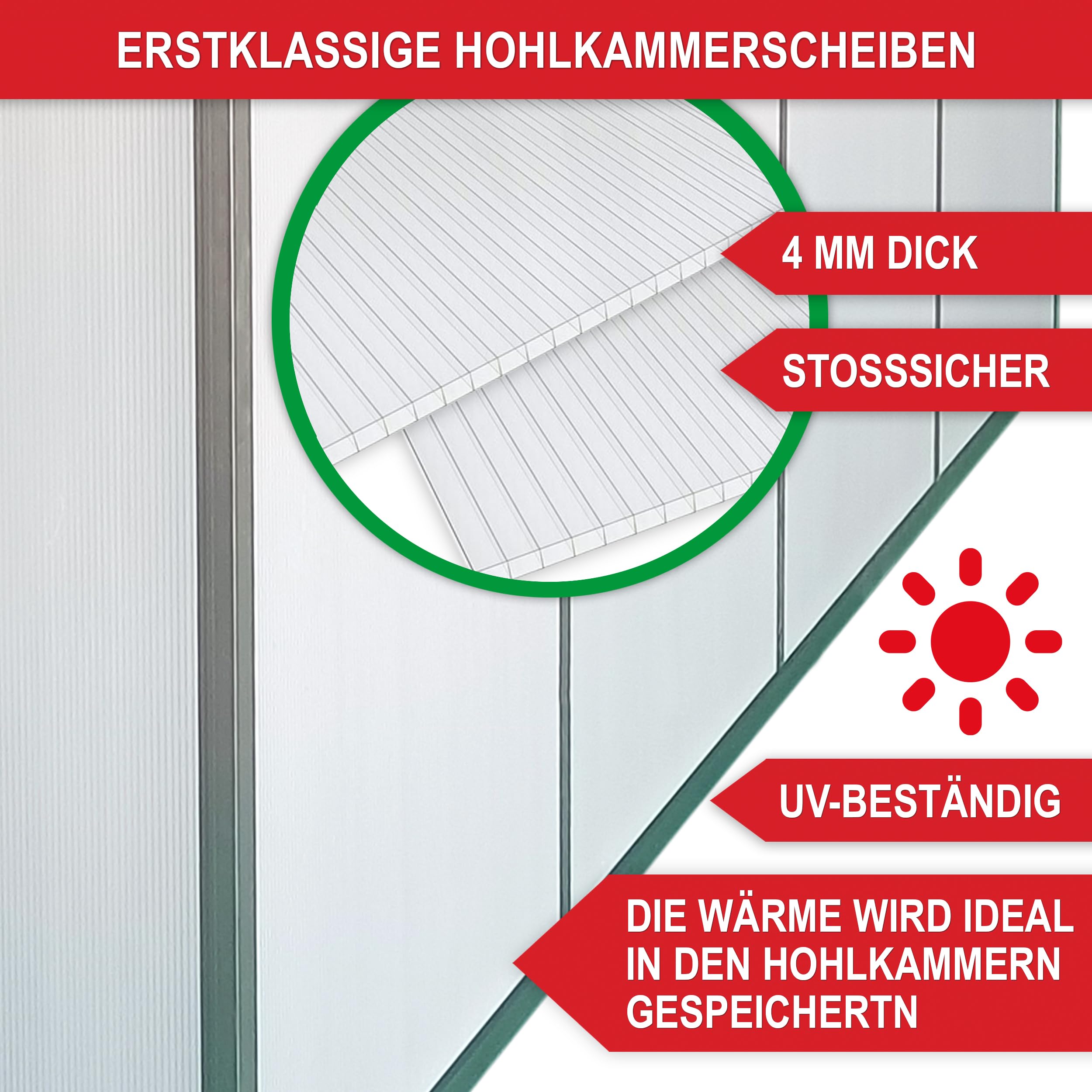 ONBEST stabiles Aluminium Gewächshaus mit Dachfenster – Garten Frühbeet ideal für die Anzucht von Tomaten Blumen – vielseitig nutzbar als Treibhaus, Tomatengewächshaus Pflanzenhaus (XXL)