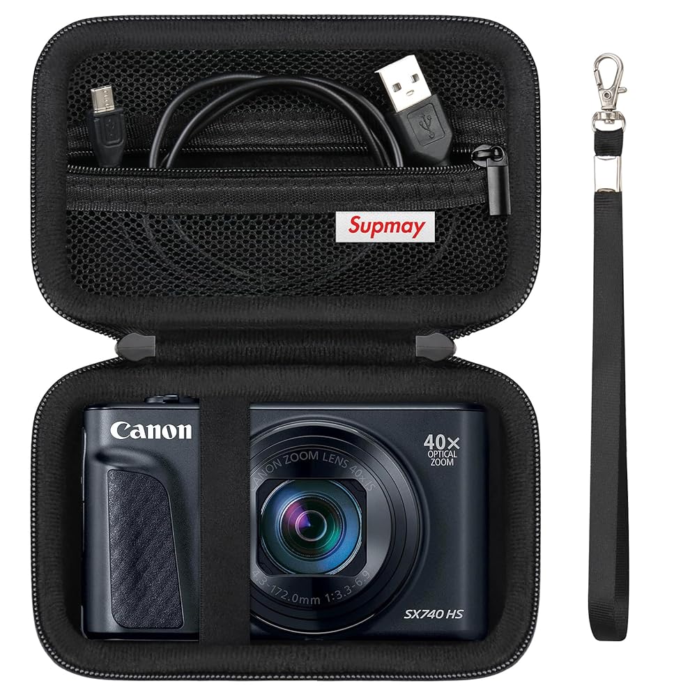 Canon PowerShot SX740 HS 本体とケース備品等 Amazon.com : Supmay Hard Carrying Case for Canon PowerShot