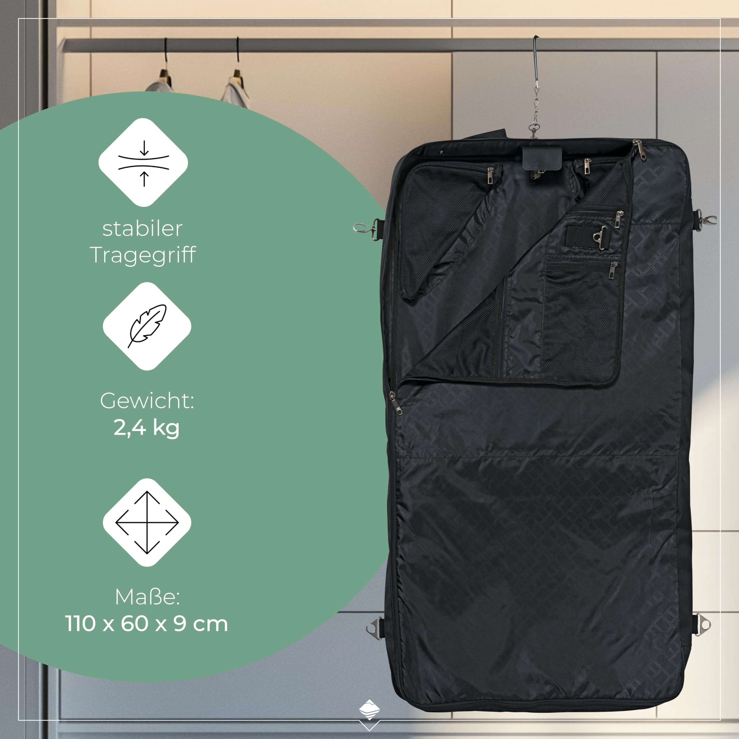 Travelite Kleidersack Anzugtasche, schwarz