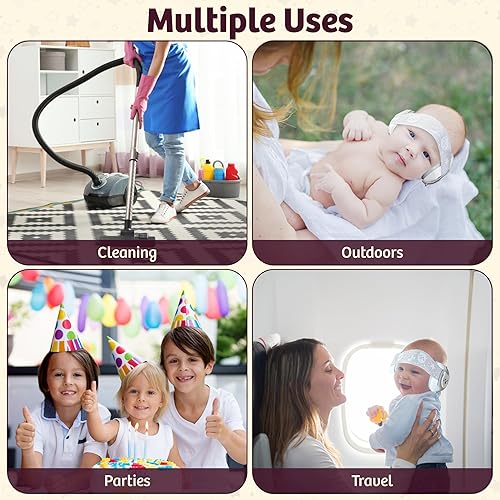 Miniatura 6 de Auriculares para bebé, protección para los oídos, orejeras con reducción de ruido para bebés de 0 a 36 meses, auriculares con cancelación de ruido
