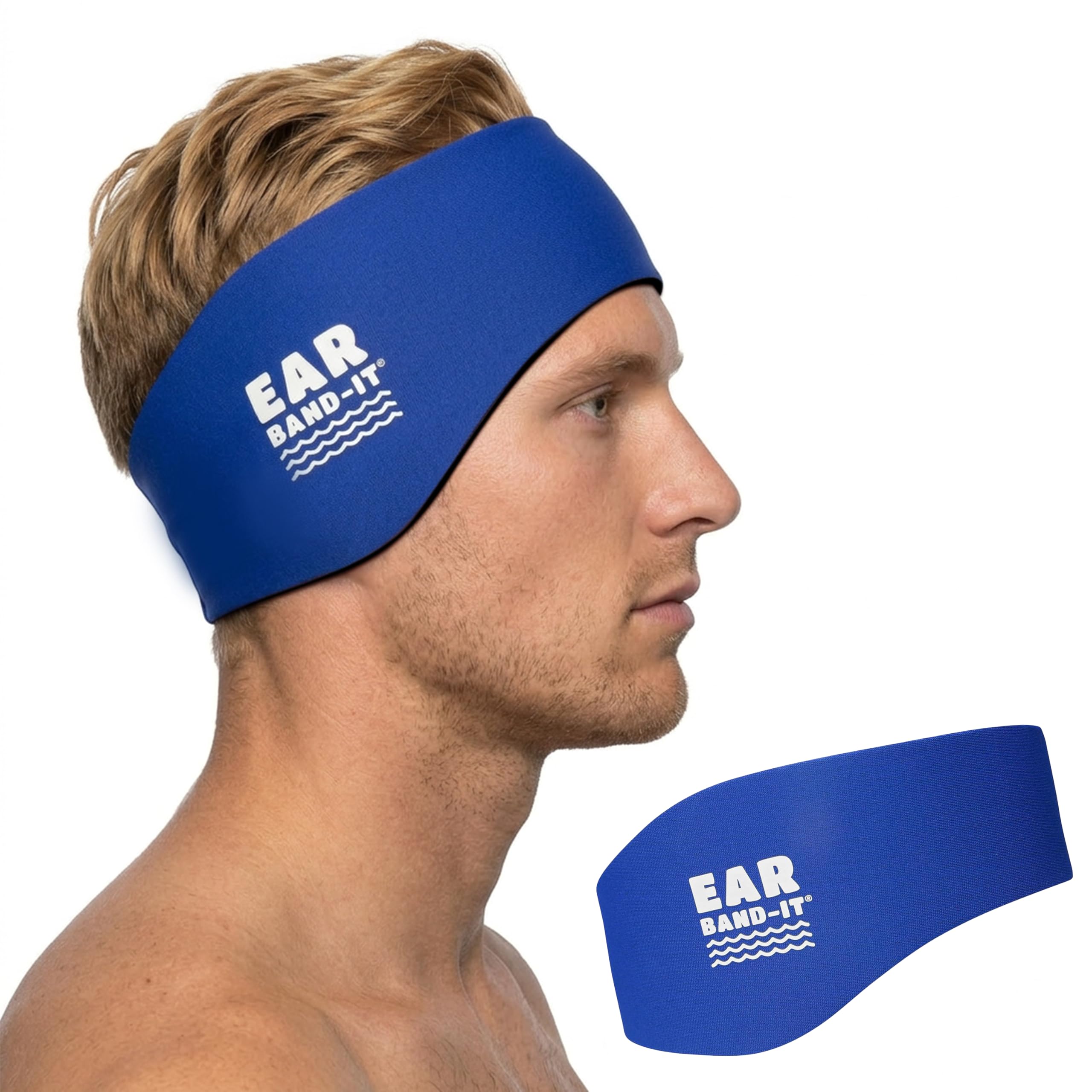 EAR BAND-IT - The Original Swimming Headband - Invented by Physician - Doctor Recommended