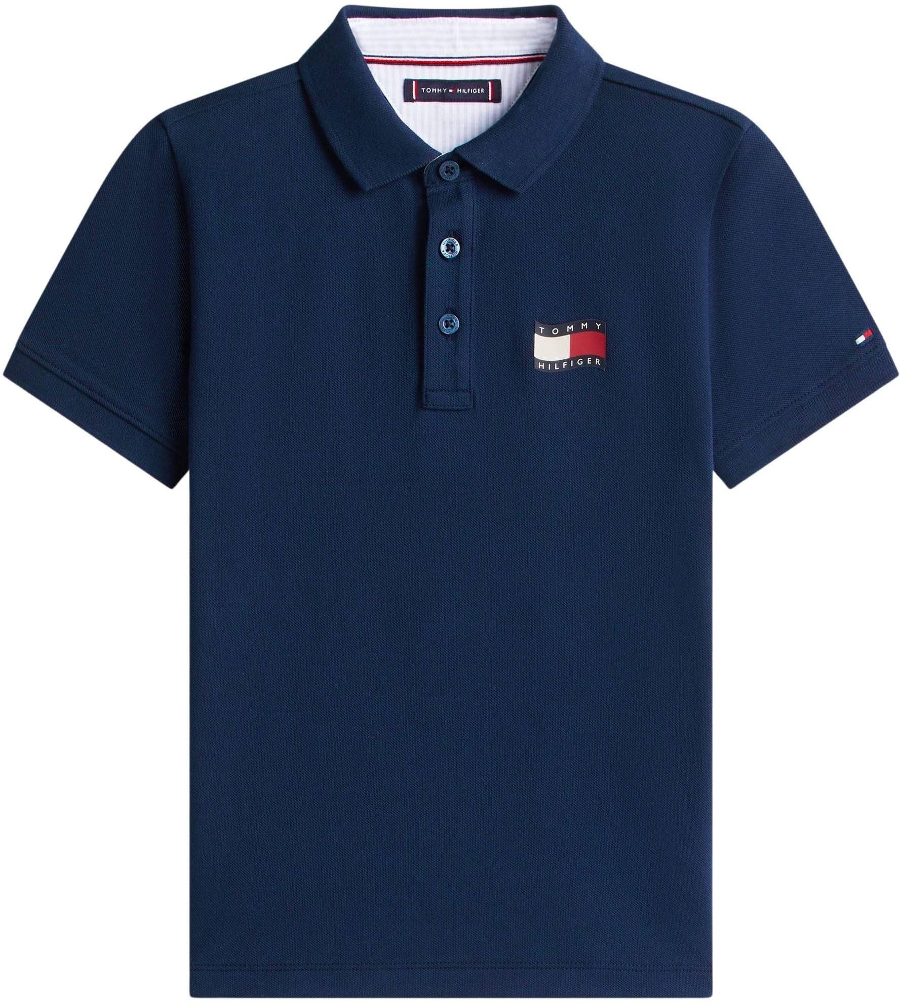 Tommy Hilfiger Wavy Flag Polo Ithica Placket SS Kb0kb10227 Polos Garçon (Lot de 1)