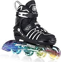 Vista 1 de Adjustable Inline Skates with Full Light Up Wheels,Outdoor Illuminating Roller Skates for Kids and Adults, Girls and Boys, Men and Women
