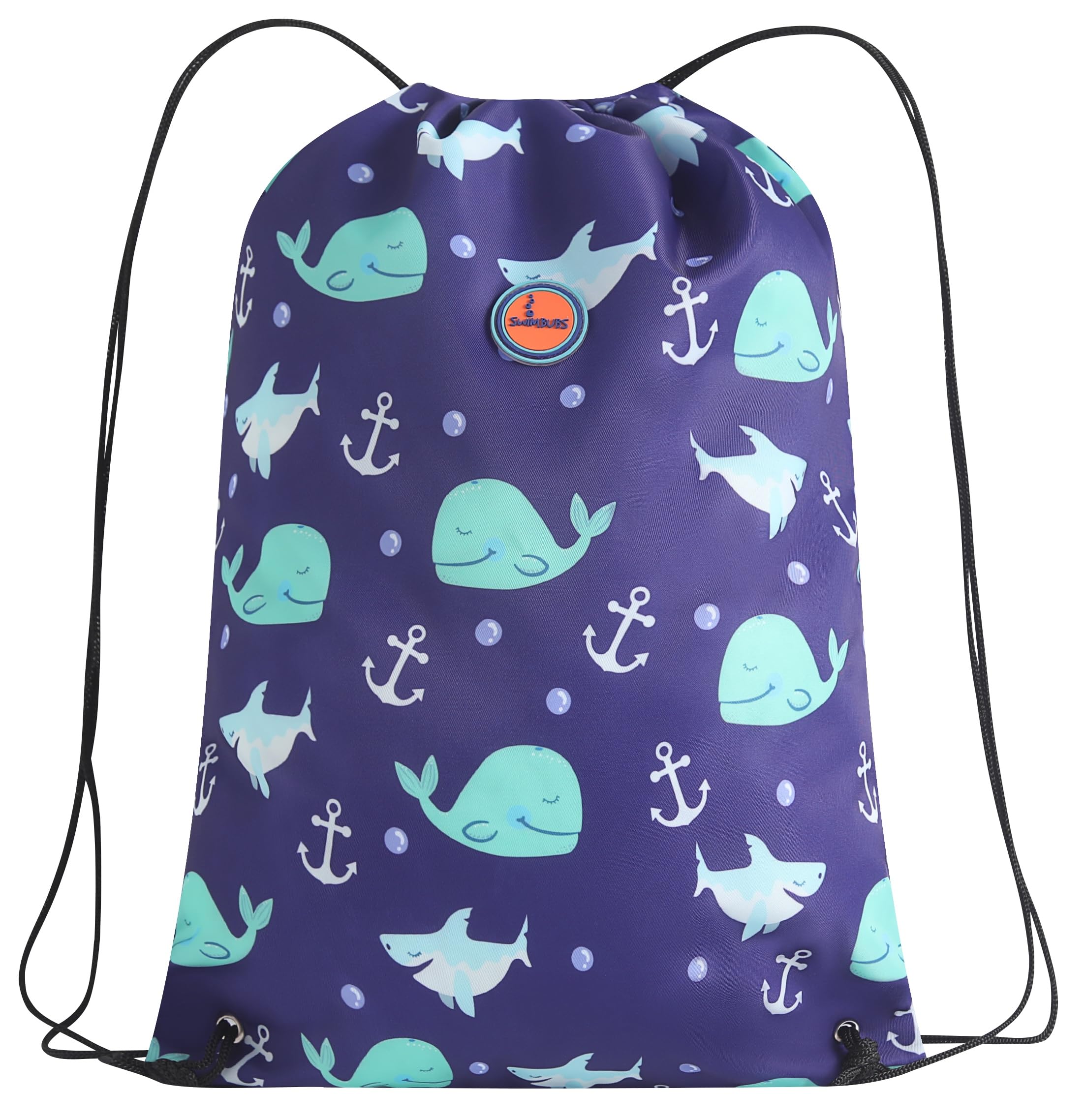 Swimbubs Kids PE Bag Drawstring Backpack – Baby & Toddler Swimming Bag for School, Sports & Swimming Lessons, Water-Resistant Gym Sack 40 x 30 cm (Pink Dolphin) — view 6