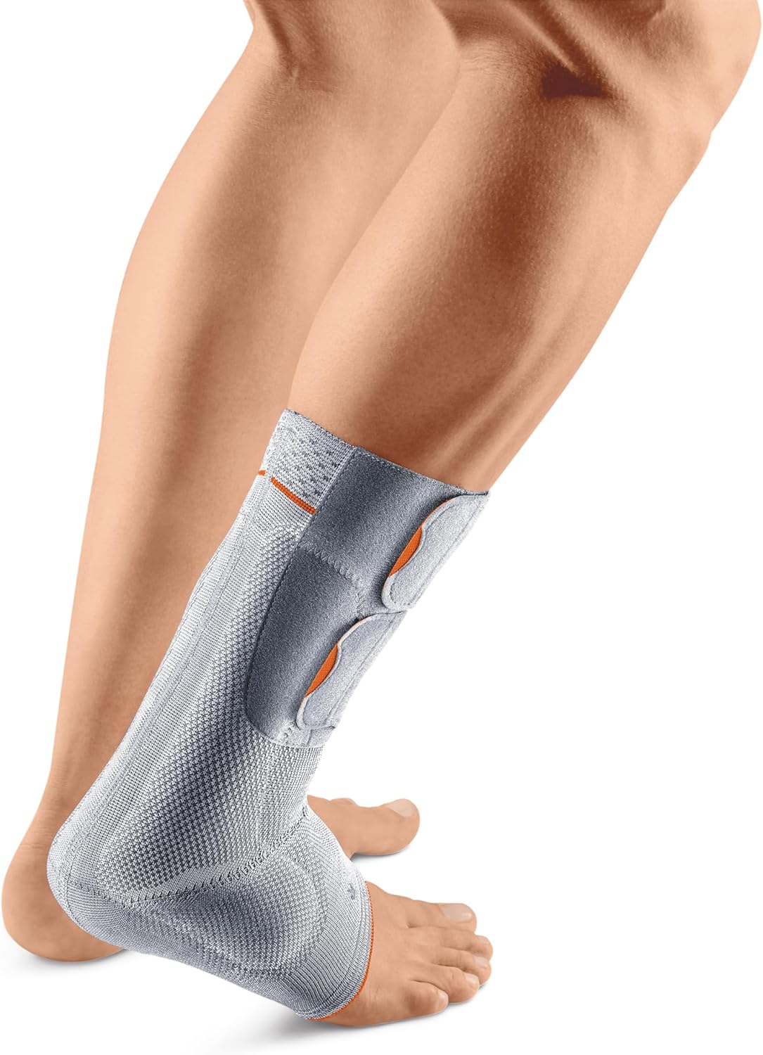 Kinretixia 4 Fasce Per Tendine Rotuleo In Silicone - Antiscivolo Per Sport (Basket, Corsa) - Colore Pelle E Grigio - Taglia Unica Universale - 4