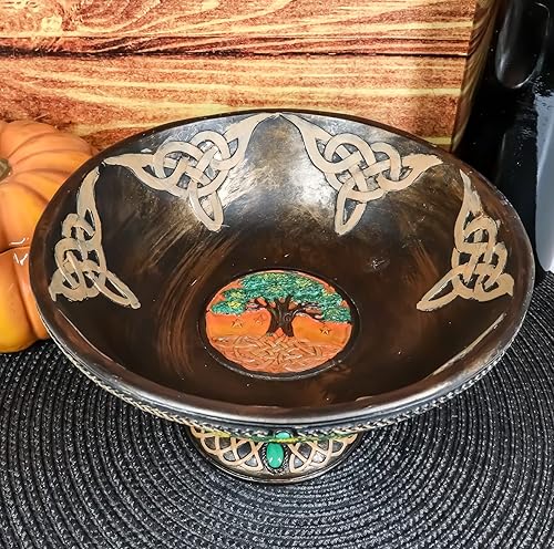 Miniatura 7 de Ebros - Figura decorativa de árbol de la vida celta ancestral de 8.5 pulgadas de alto, estatua decorativa de Trinidad celta