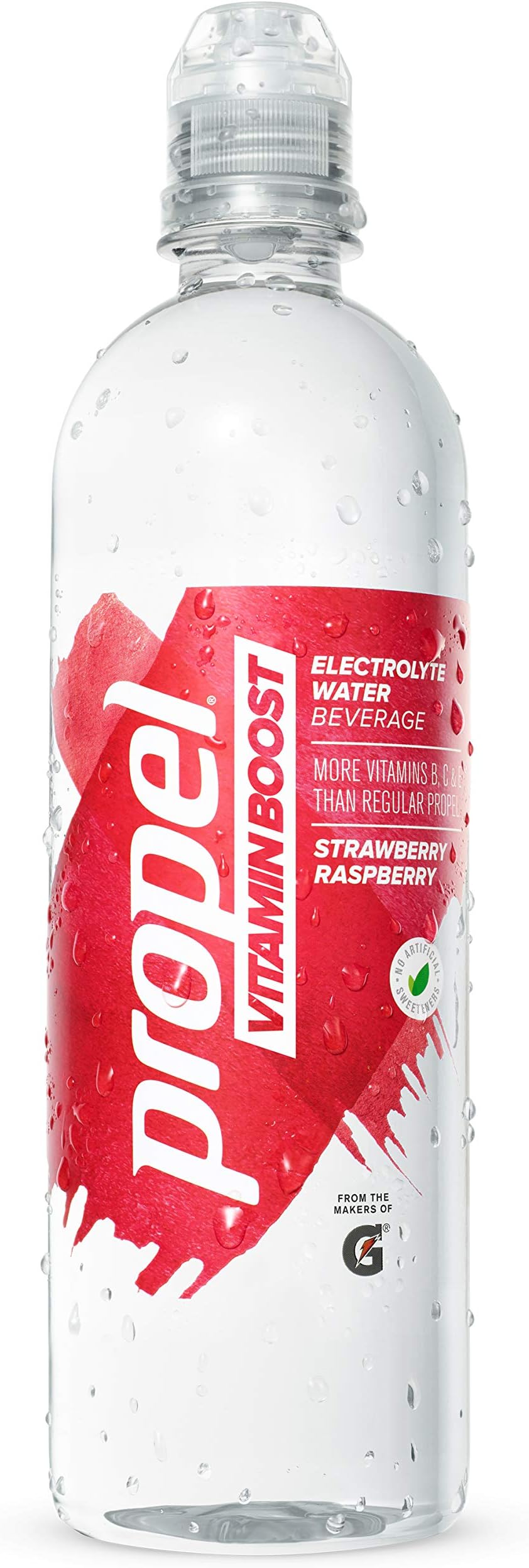 Propel Vitamin Boost, Strawberry Raspberry, 20 oz(Pack of 12)