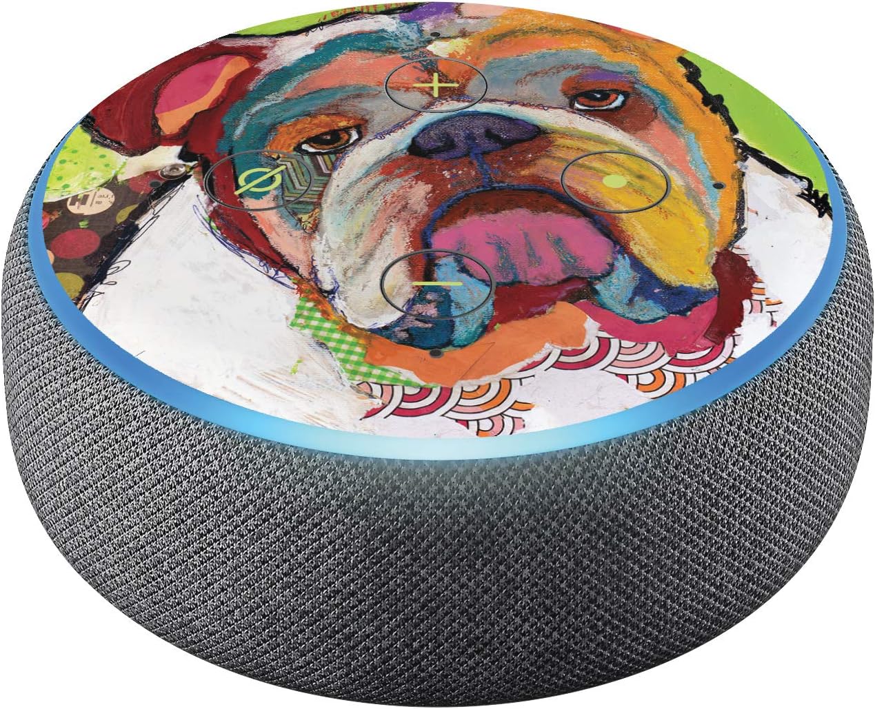 Head Case Designs Officially Licensed Michel Keck Bulldog Assorted Vinyl Sticker Skin Decal Cover Compatible with Amazon Echo Dot (3rd Gen) - Skin only Echo Dot (3rd Gen) is NOT Included