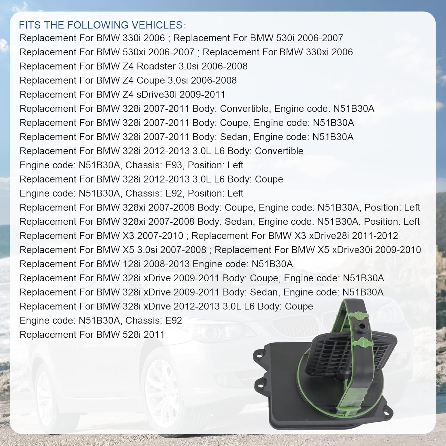 JDMSPEED New Left Intake Manifold Adjusting Unit DISA Valve Replacement For BMW 135i 328i 530i 528i X5 Z4