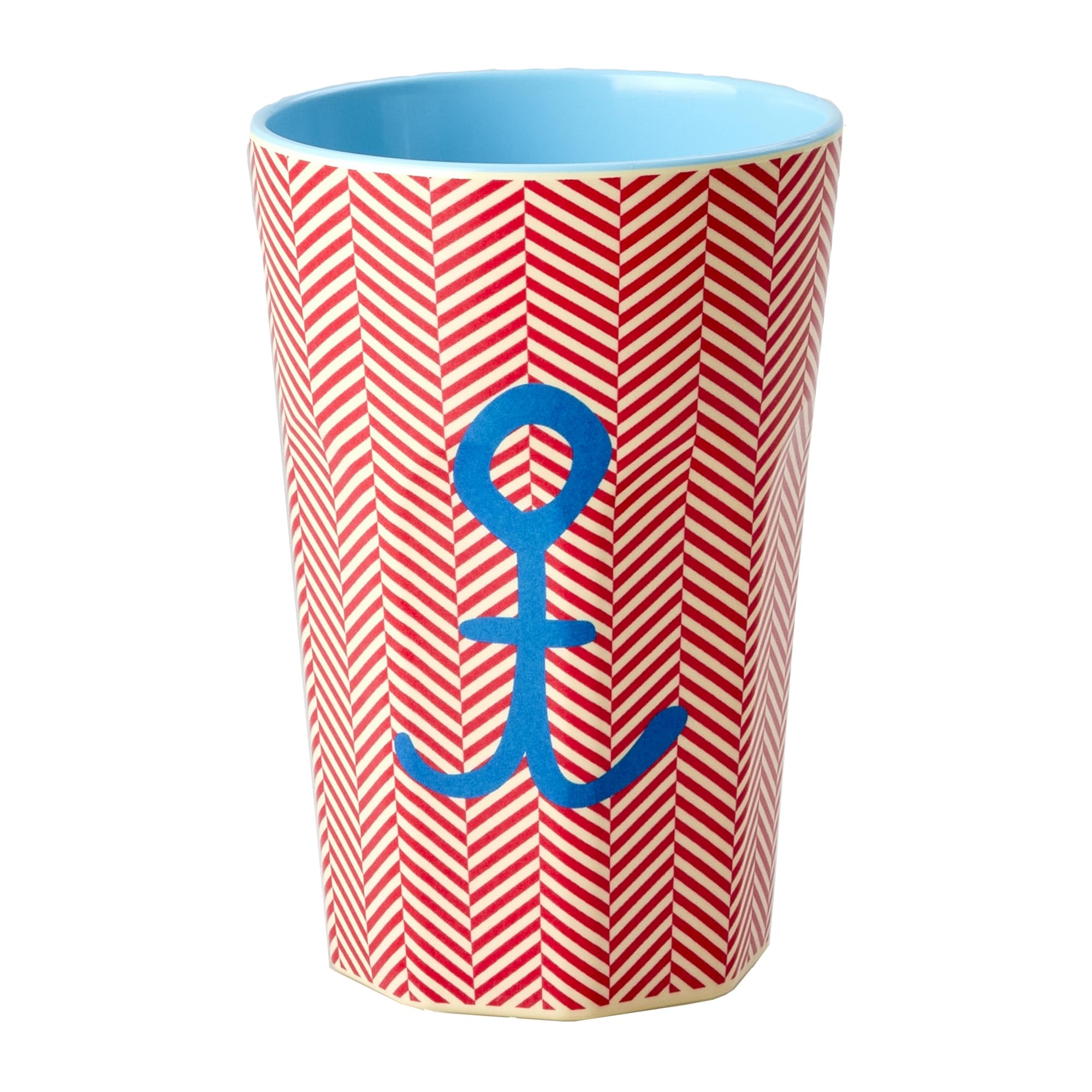 RICE Tall Melamine Cup with Anchor Print DK