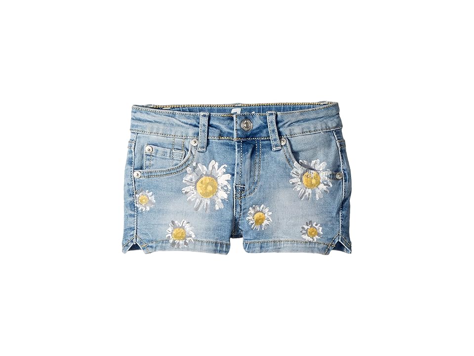 

7 For All Mankind Kids Daisy Short Shorts (Little Kids) (Vintage Air Light) Girl's Shorts, Blue