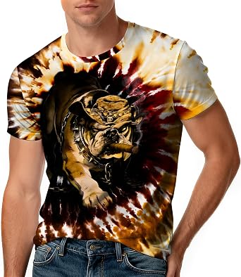 Tie Dye Shirt Mens Unisex Crewneck Short Sleeve Tshirt