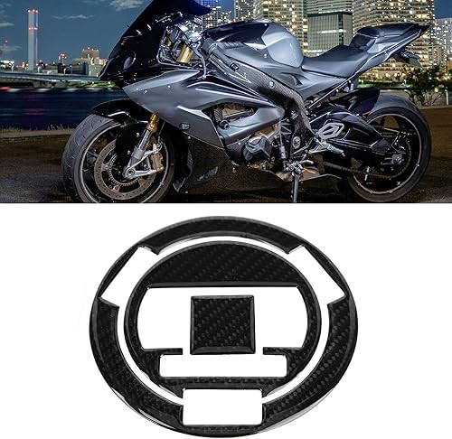 Miniatura 6 de Almohadilla de gas de gel para motocicleta, calcomanía de fibra de carbono para R1200GS F800GS S1000R F800GS F650GS (Twin) Laminación de calcomanías