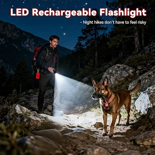 Miniatura 8 de Linternas recargables de alto lúmenes con luz UV y láser rojo