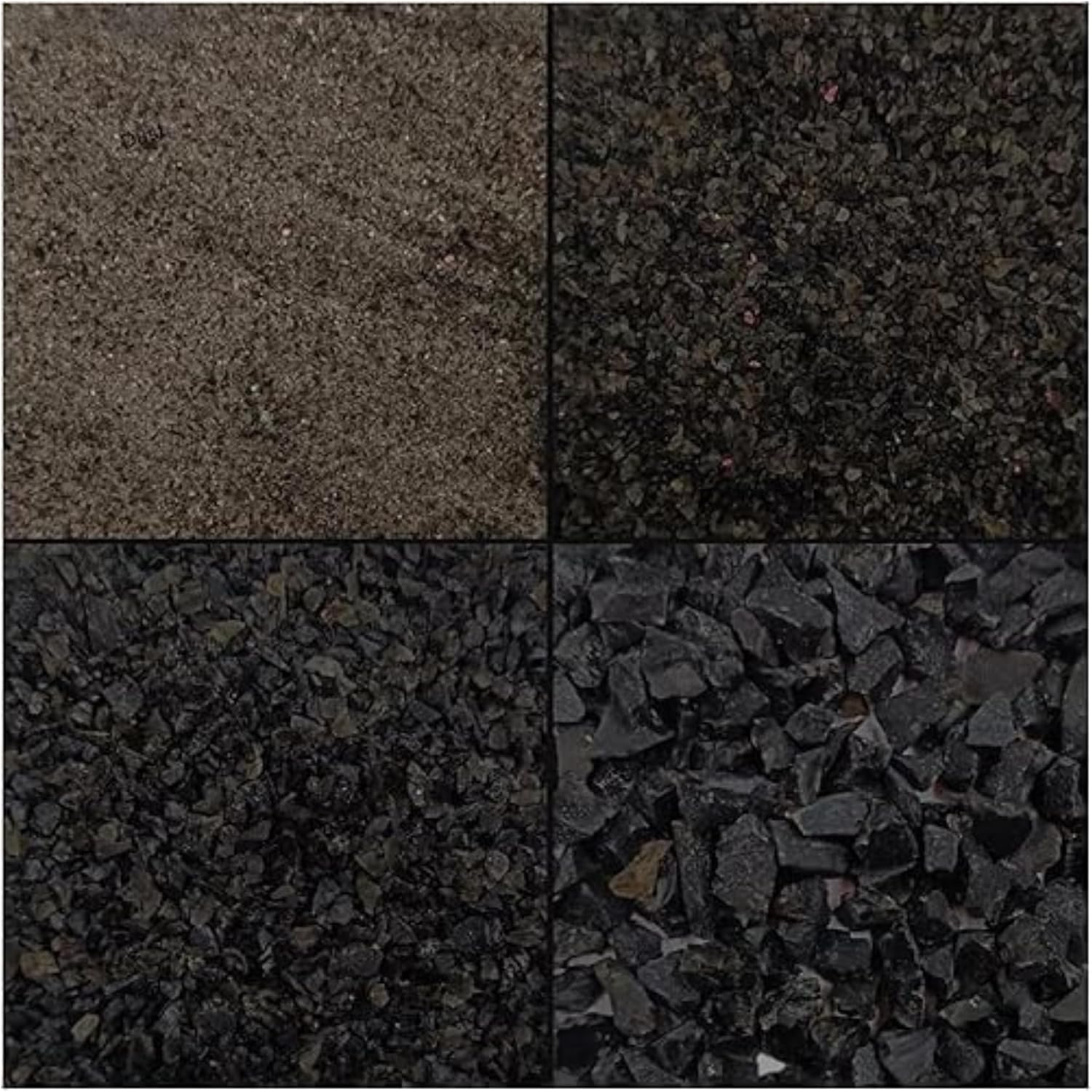 Black Onyx Crushed Loose Gemstone Powder All Sizes Available Fine Healing Stone Dust for Inlay, Woodworking, Resin Art, Jewelry Making