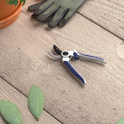 Miniatura 7 de Yaxa Basics Tijeras de podar profesionales, tijeras de jardín ligeras para cortar flores, recortar plantas, tijeras de jardín de acero de 7