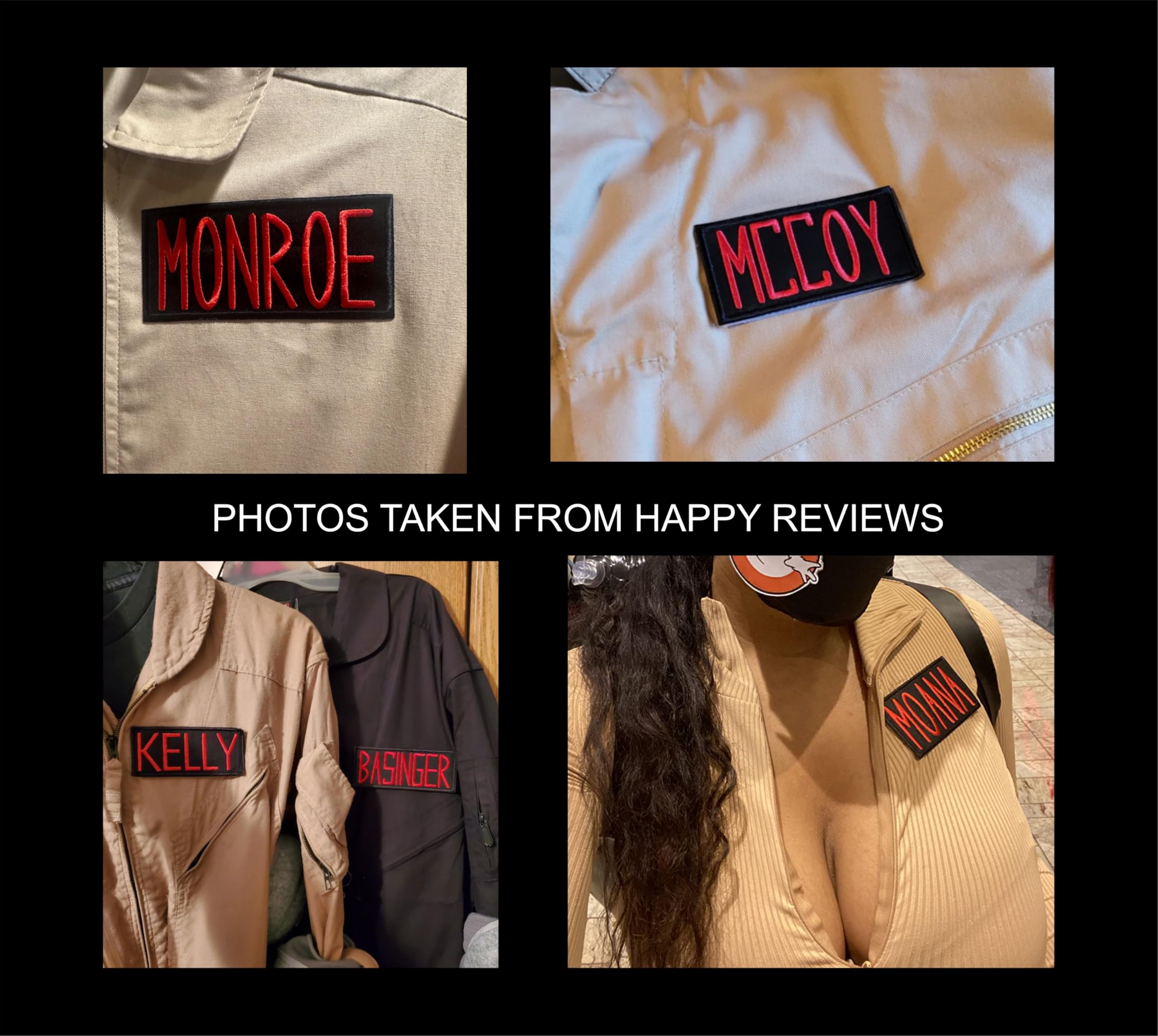 ADULTS Custom Ghostbusters Name Tag Patch