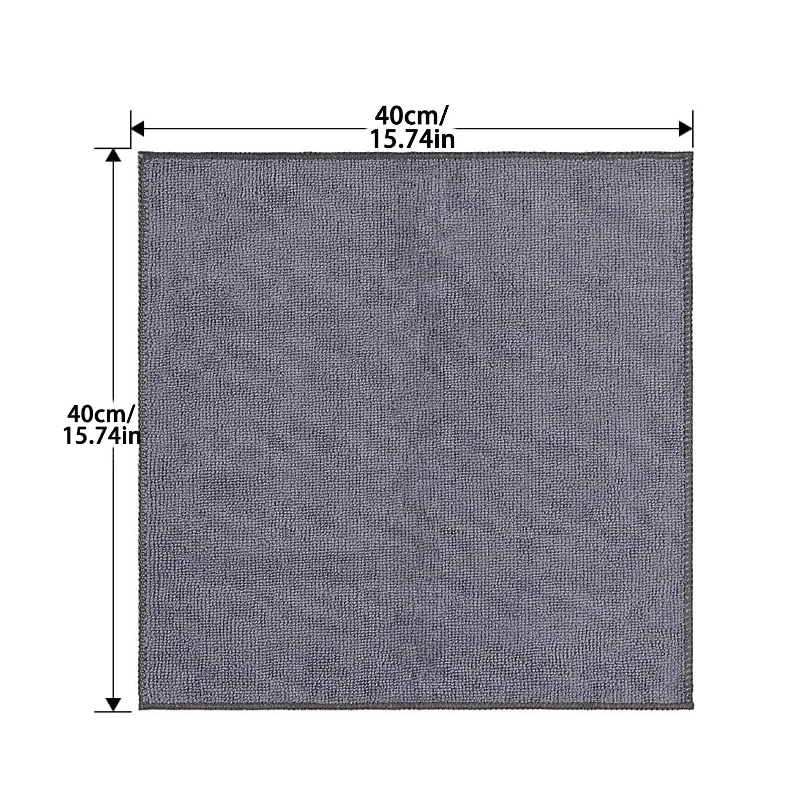 Panno professionale for la pulizia dei vetri in microfibra grigia, 10 pezzi, asciugamani riutilizzabili for l'asciugatura, for la cura dell'auto, super assorbenti, ultra morbidi(9 Pack,15.75in x 15.75