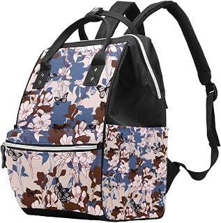 Mochila de pañales para mamá y papá, mochila de viaje multifunción de gran capacidad, color azul
