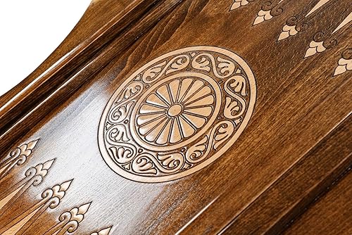 Miniatura 6 de Armenian BACKGAMMON WOODEN BOARD GAME Nardi Nardy checkers chess carving Ararat and Coat of Arm Ornament hand made gift walnut wood table game