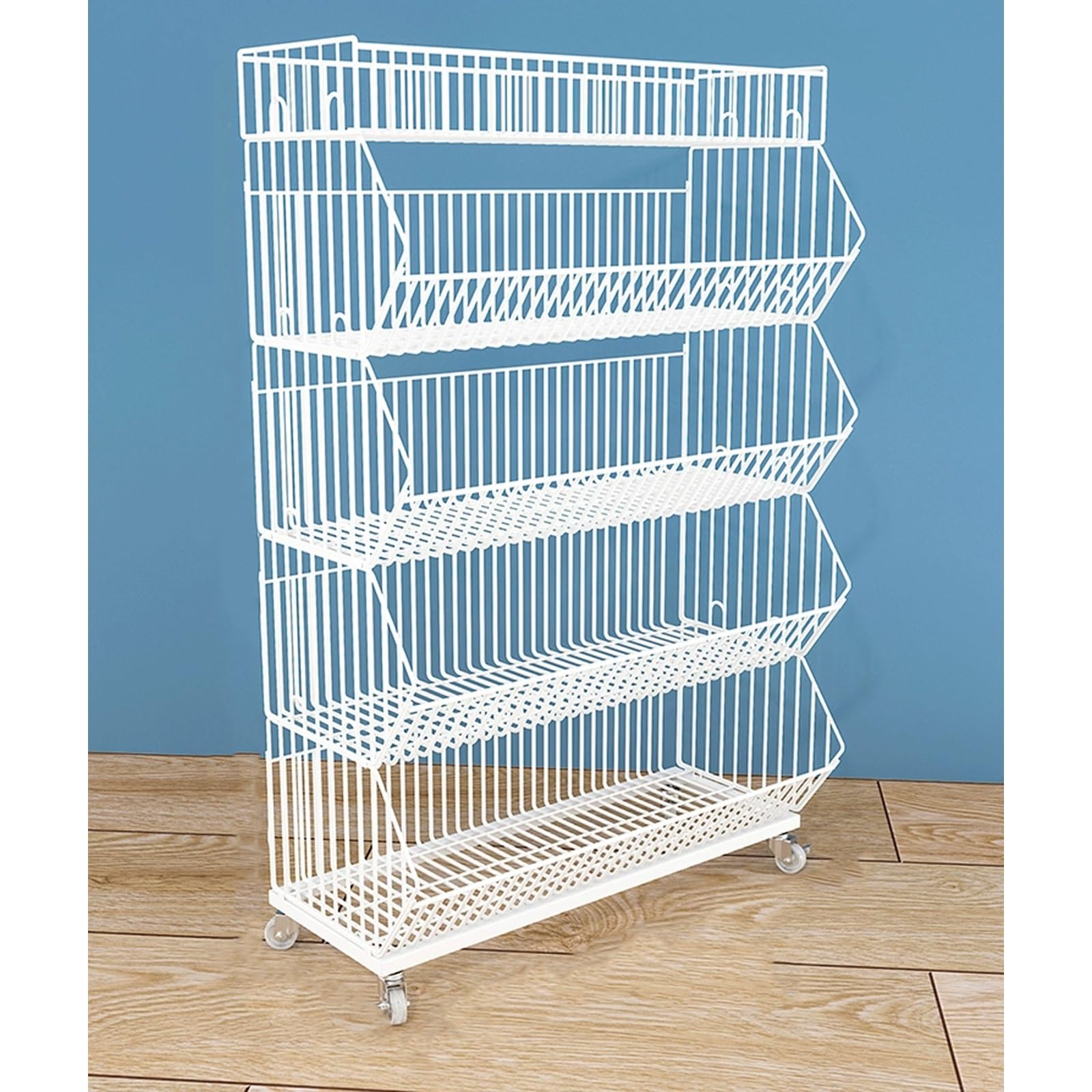 Snack-Regal im Supermarkt 5-lagiges Verkaufsdisplay-Rack, 140 cm hoher Snack-Organizer-Ständer for Bäckerei-Supermärkte und Privathaushalte, 23,6" 35,4" 47,2" langes Snack-Regal for kommerzielle Super