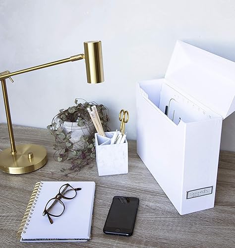 Vista 23 de Bigso Lovisa caja de archivos con 12 archivos Blanco,Gris Oscuro,Gris,Mármol,Rosa Melange,Splash Gold,Turquesa,Azul