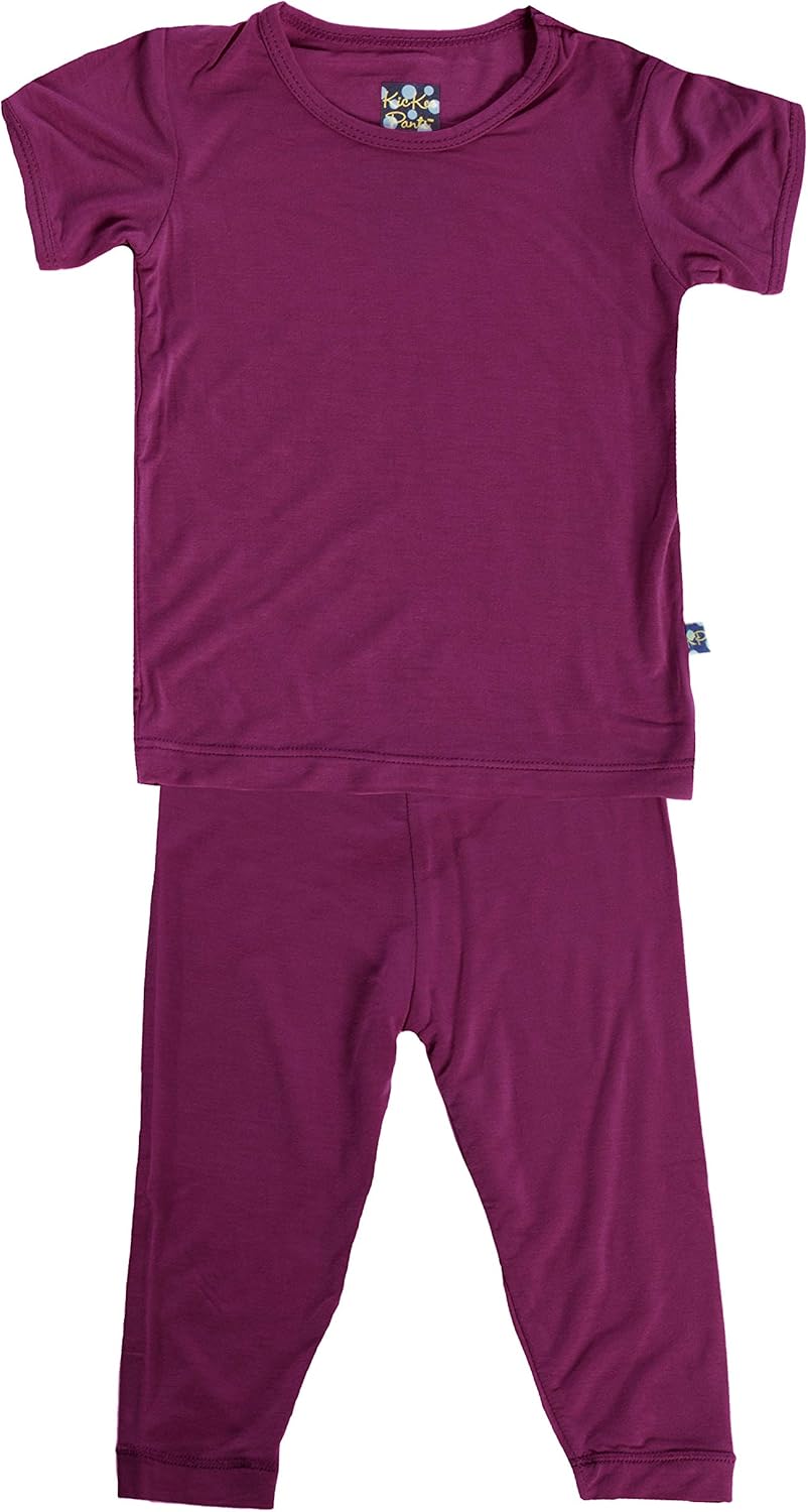 KicKee Pants Basic Short Sleeve Pajama Set- Newborn Through Kids 10