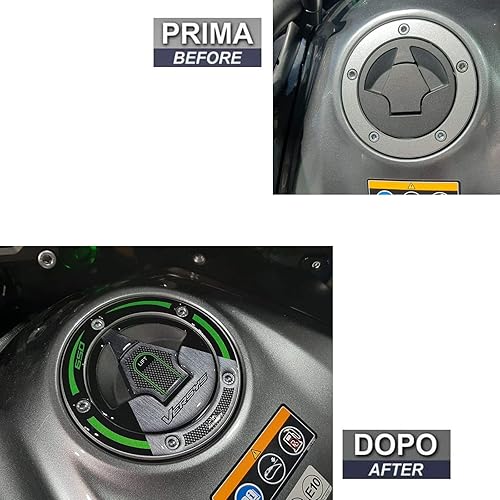 Miniatura 3 de Resin Bike Adhesivos 3D para motocicleta compatibles con Kawasaki Versys 650 2017-2020 2017-2020. Adhesivos de resina para motocicletas, fabricadas