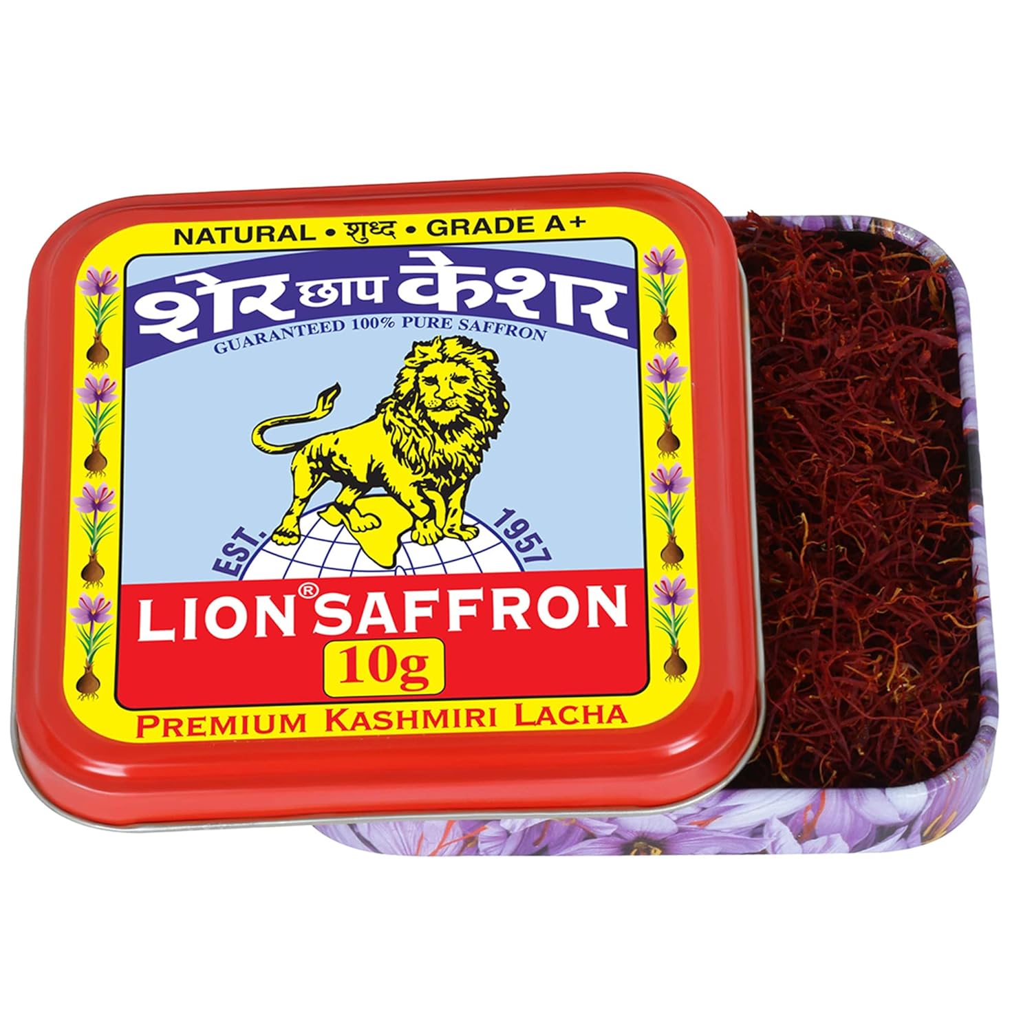 LION BRAND SAFFRON, 10g Original Kashmir Saffron/Kesar