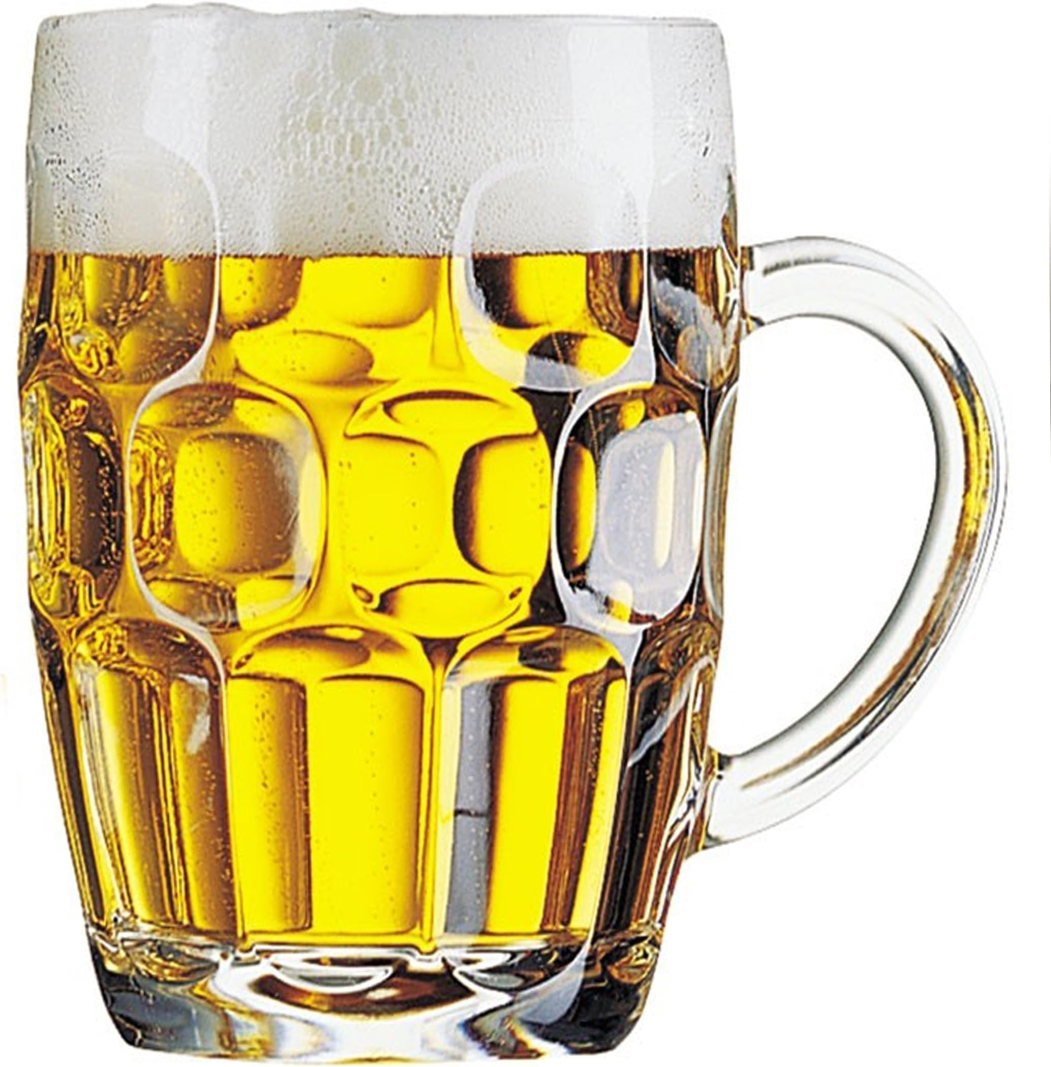 PLATINUX Bicchieri Da Birra Altri Con Facce Divertenti - Set 6 Pezzi In Vetro Da 335 Ml - Idea Regalo Carnevale - 3