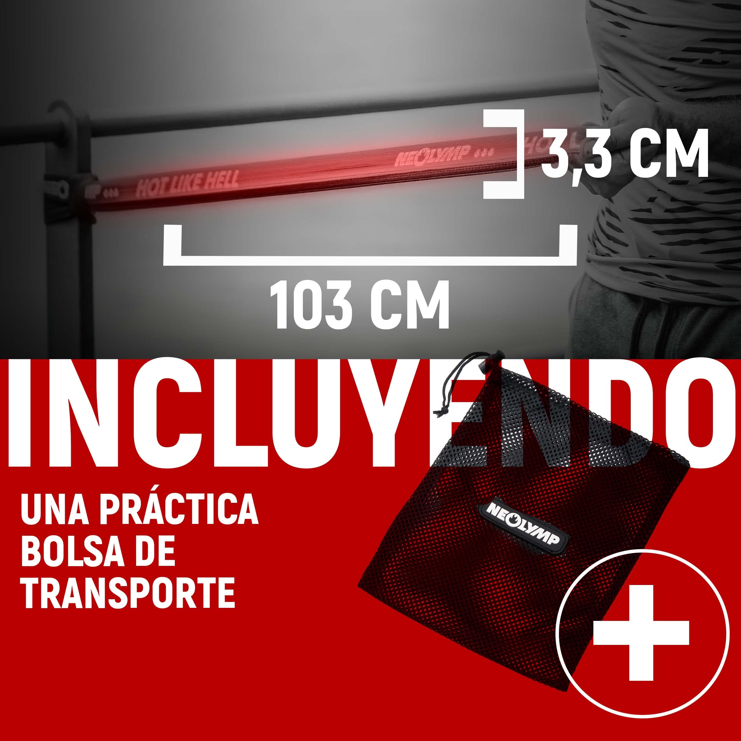 NEOLYMP Bandas elasticas Fitness + Libro electrónico con más de 100 Ejercicios – Cintas elasticas musculacion Bandas de resistenciacinta Elastica Fitness Banda Elastica Fitness