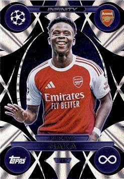 Match Attax 2025 2026 Bukayo Saka Infinity Limited Edition Trading Card