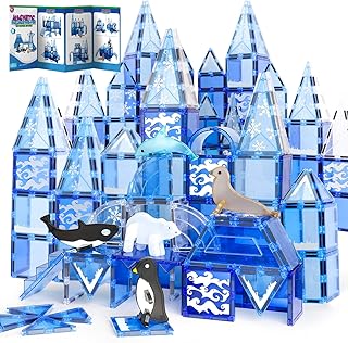 TOY Life Magnetic Tiles for Toddlers 1-3 Magnetic Blocks for Kids Ages 4-8 STEM Magnet Blocks Magnet Tiles Magnet Toys Kids Magnetic Building Blocks Preschool Learning Toy Boy