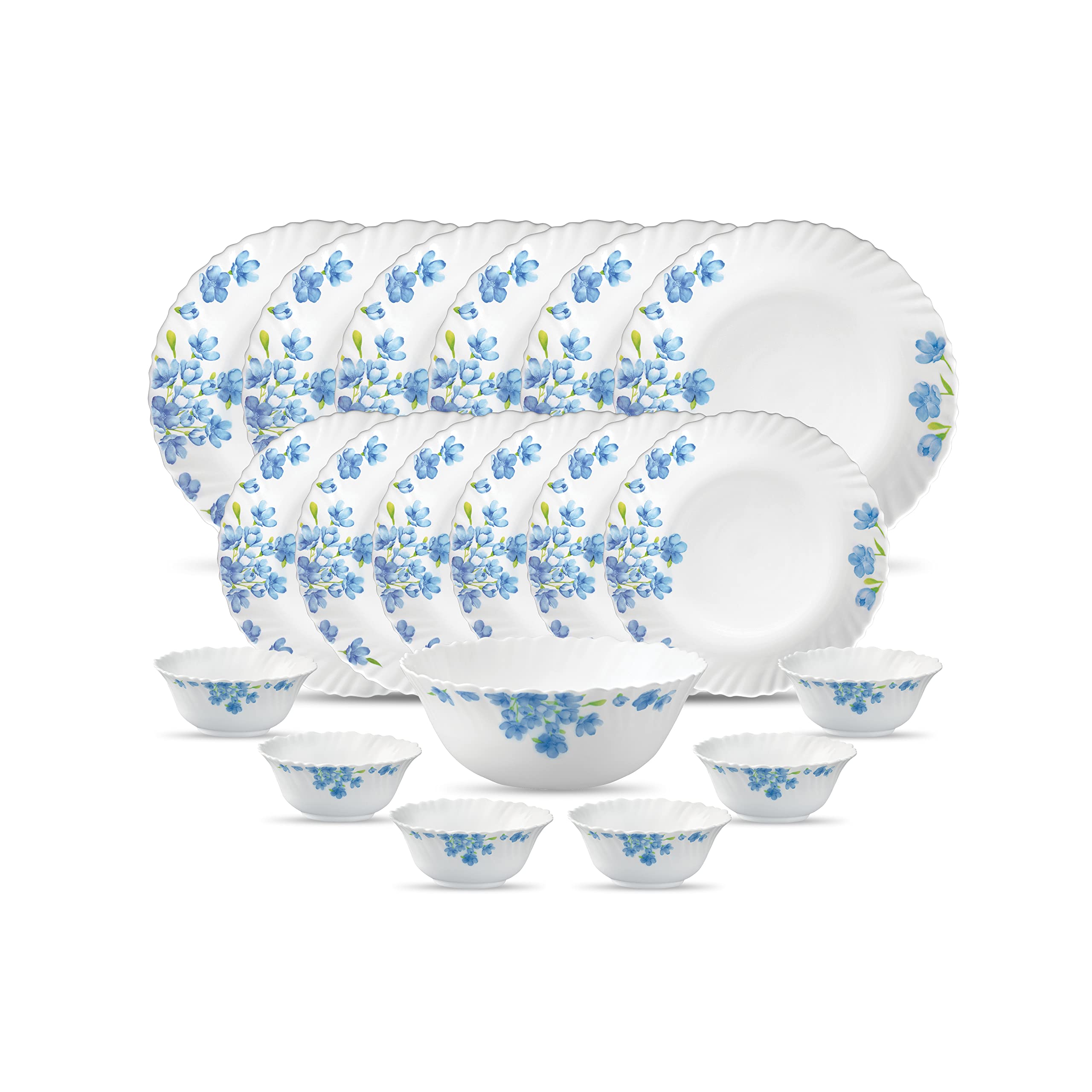 La Opala Diva Dinner Set - 19 Piece Family Crockery -12