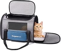 Vista 9 de BurgeonNest Transportadores de gatos para cachorros medianos menores de 25 libras, transportador de mascotas para gatos con bolsa lateral única