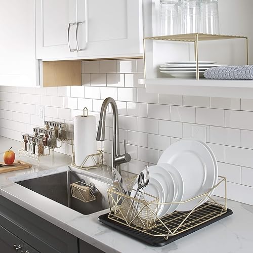 Miniatura 2 de Kitchen Details Estante auxiliar mediano  Organización de gabinetes y encimeras  Platos y vajilla  Vasos  Maximiza el espacio  De pie independiente