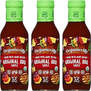 Organicville Original BBQ Sauce - Barbeque Sauce, Sweet, Smoky Flavor, G...