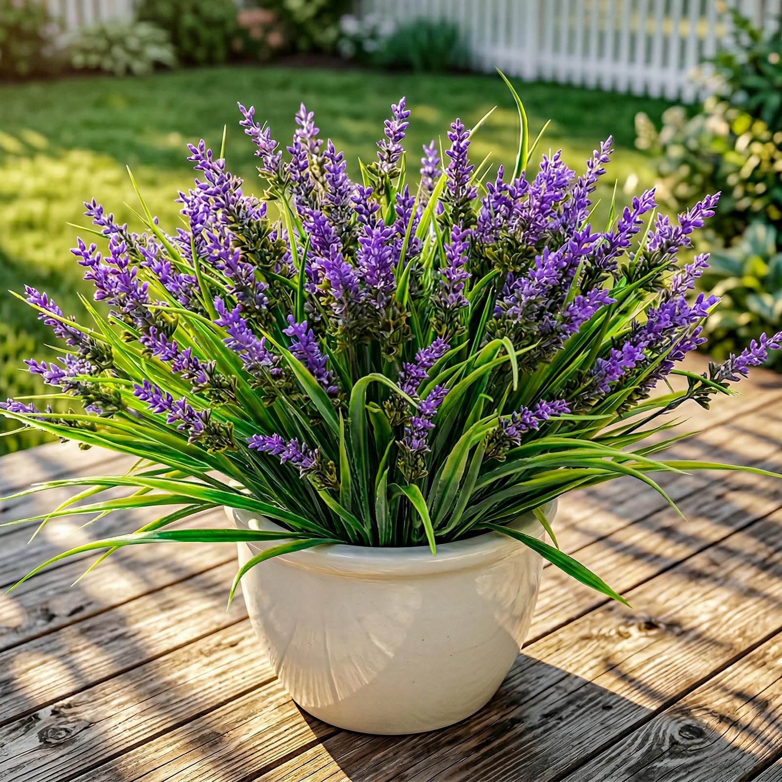 Agusbagli 24 Bundles Artificial Grass Fake Plants