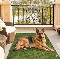 Vista 9 de Ottomanson Alfombra de Césped Artificial de 22" x 24' para Interiores y Exteriores con Agujeros de Drenaje, Personalizable con Opciones