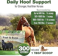 Vista 4 de Silver Lining Herbs Suplemento para pies y huesos para caballos en polvo, tendones naturales, ligamentos y tejidos circundantes y suplemento