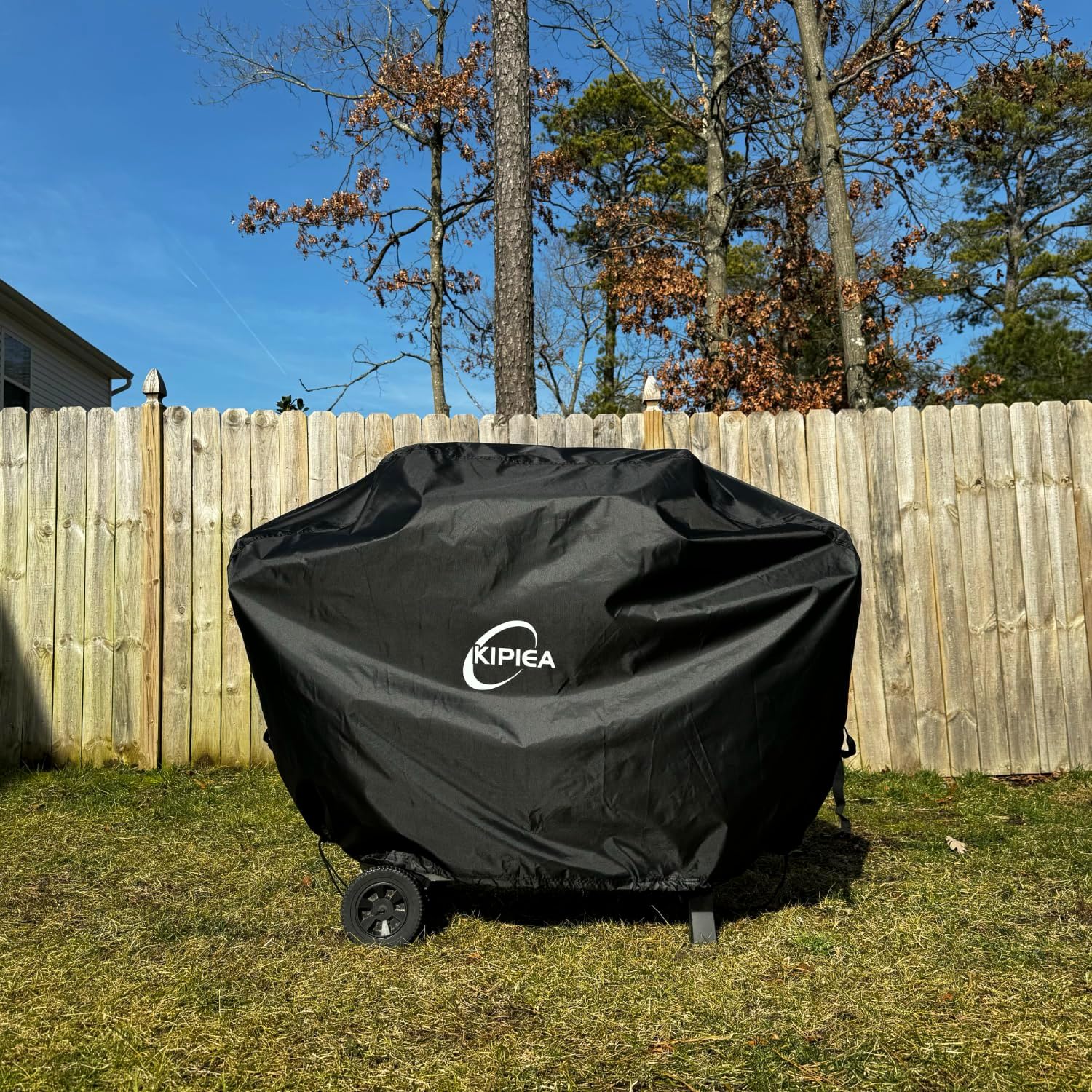 Kipiea 600D Heavy Duty Gas Grill Cover for Weber 2022+ Genesis 400 Series & Pre-2024 Summit 400 Grills, 70-Inch Waterproof BBQ Cover with Windproof Buckles – Not Compatible with Summit FS38 / FS38X