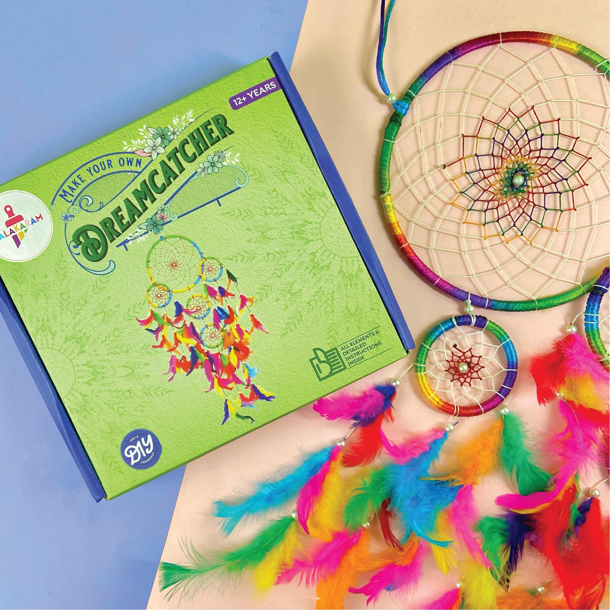 Amazon.com: Kalakaram DIY 5 Ring Dream Catcher Making Kit | Create
