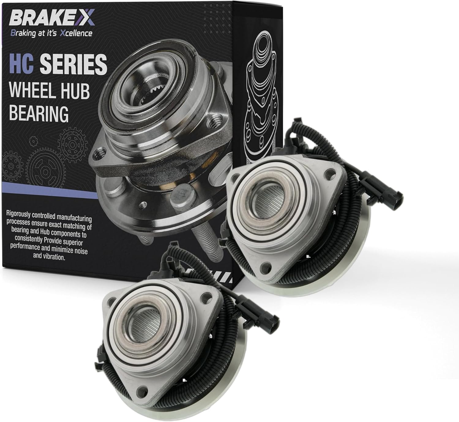 Brake X Front Wheel Bearing and Hub Assembly for 2008-2012 Jeep Liberty | HC Series Front wheel hub assembly