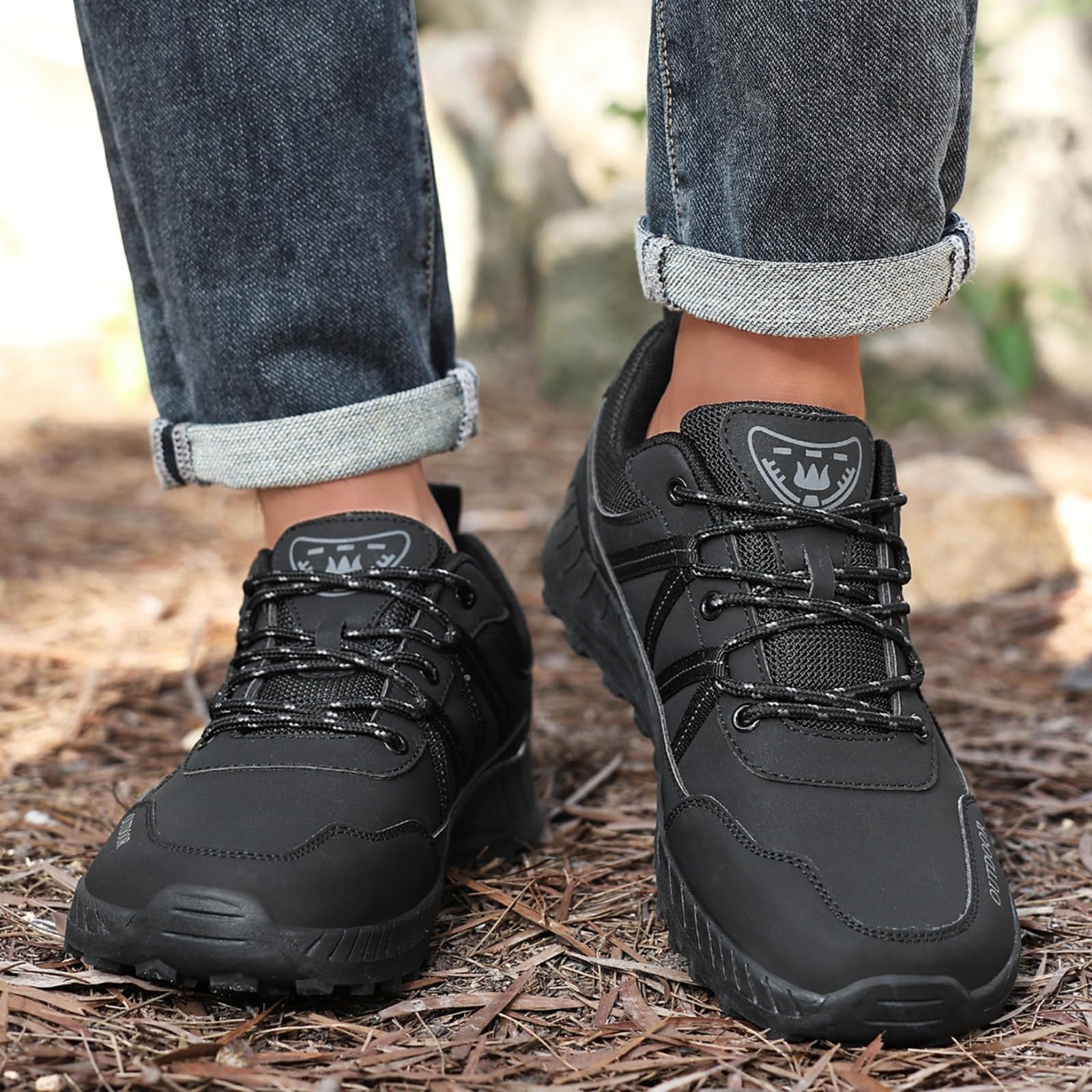 Wodoodporne buty trekkingowe męskie trampki do chodzenia szlakach