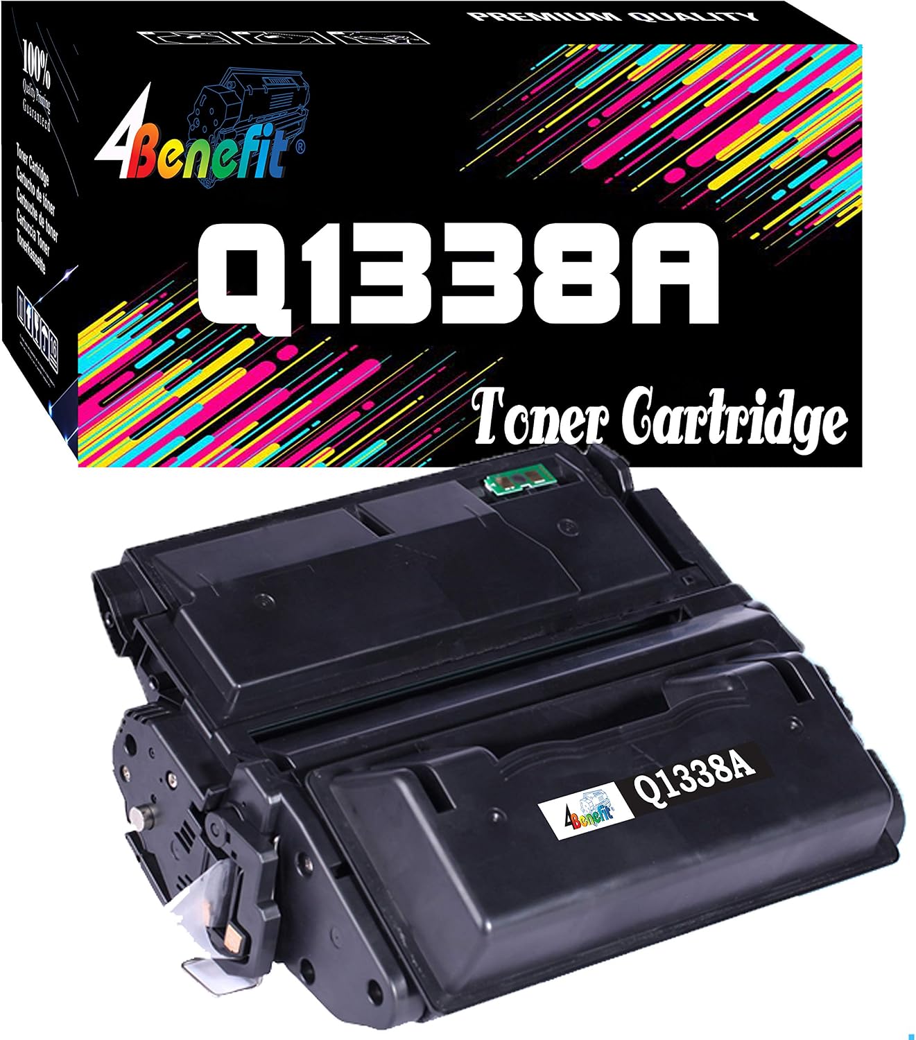 (Set of 1) Compatible for HP 38A Toner Cartridge Q1338A Q5942A Q1339A (1xBlack, High Yield) HP Laser Jet 4200 4200TN 4200DTN 4200DTNSL 4250N 4250DTN 4300N 4300TN Printer