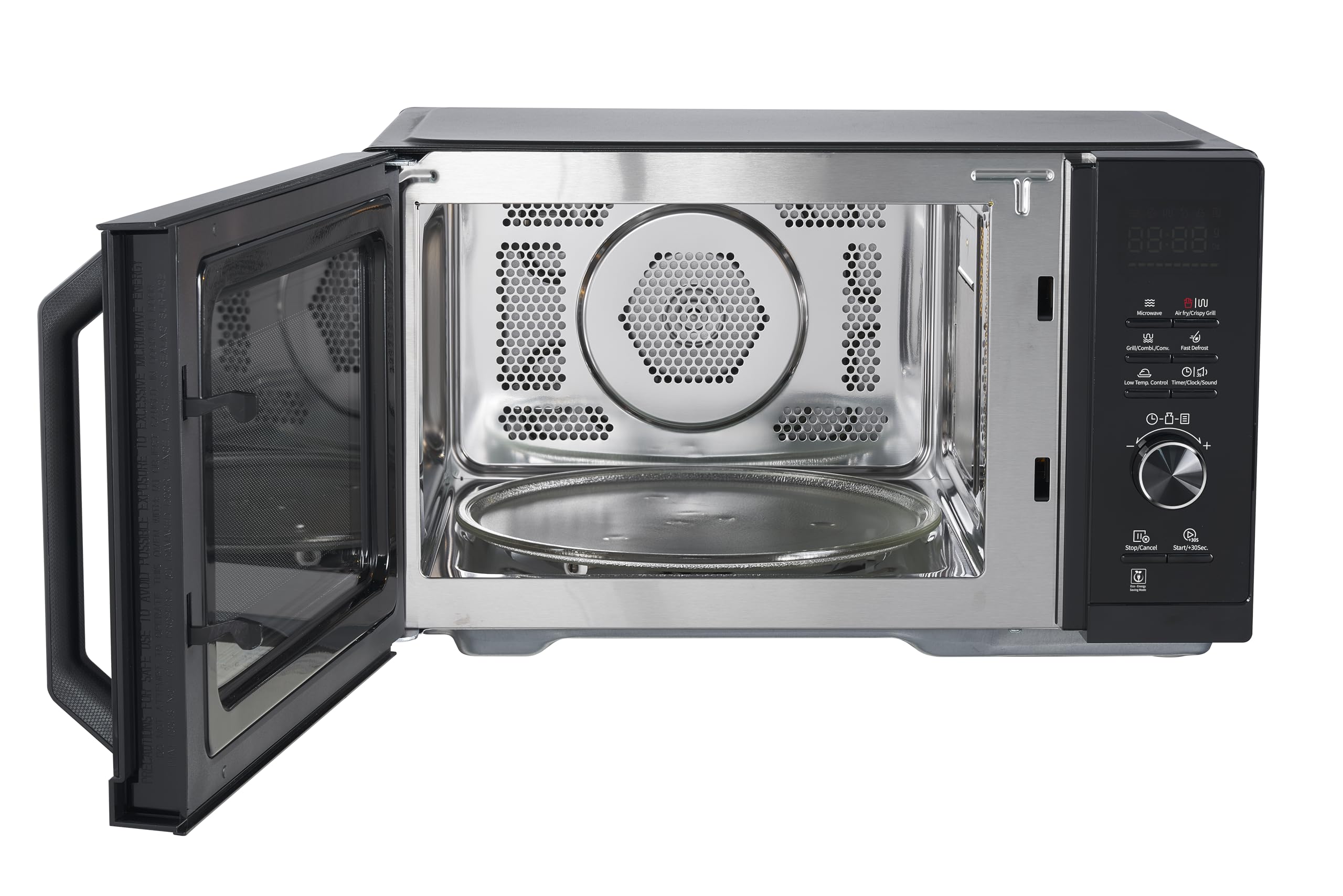Sharp Microondas Airfry 5 en 1 RCA271TB 900 W, parrilla de 1000 W, aire caliente y función AirFry, convección 2100 W, 27 l, 28 descongelación automática, descongelación controlada por peso y tiempo