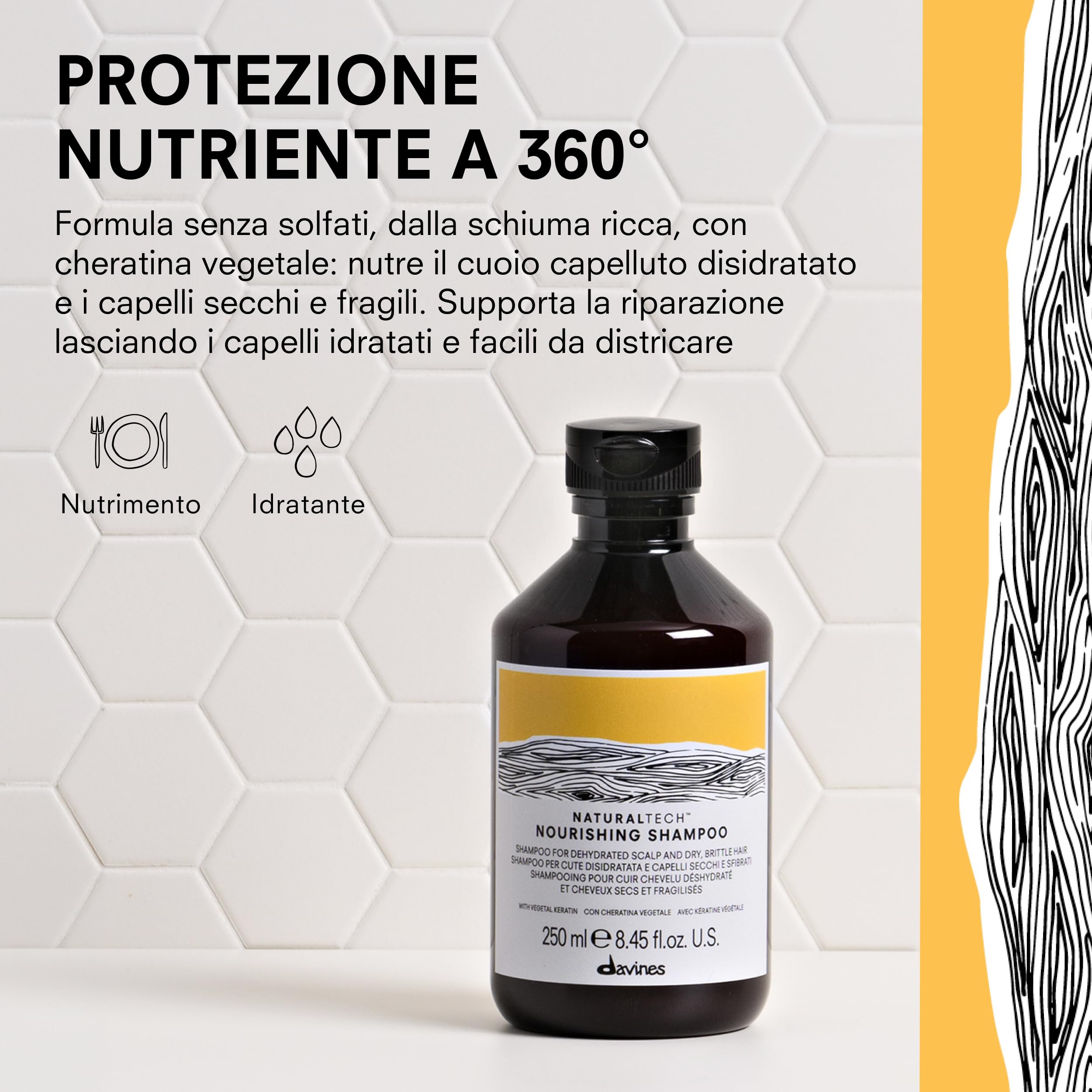 Davines NOURISHING Duo – Shampoo + Vegetarian Miracle Conditioner
