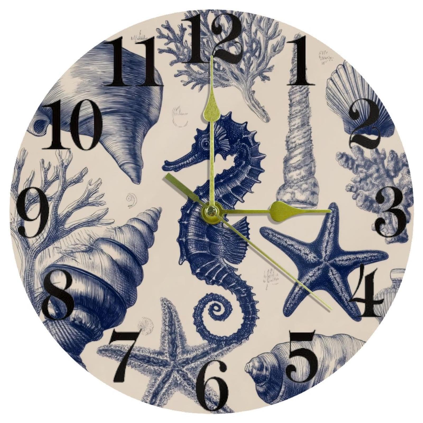 Horloge murale ronde silencieuse sans tic-tac pour retrouver le sommeil